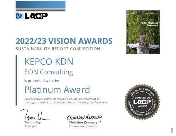 2022-23 Vision Awards Certificate Set.